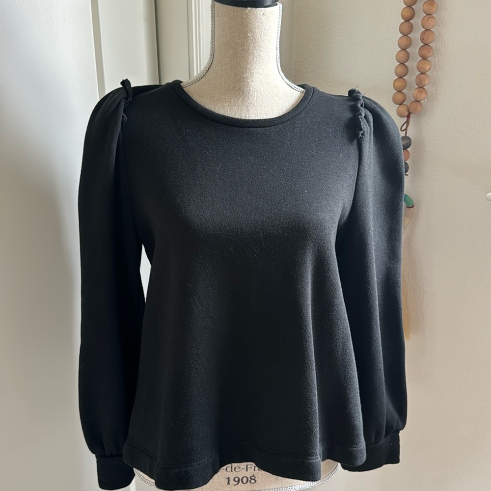 Goop G Label Puff Sleeve Sweatshirt Medium EUC